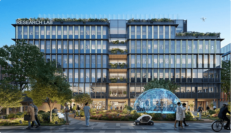 A building at the London Cancer District